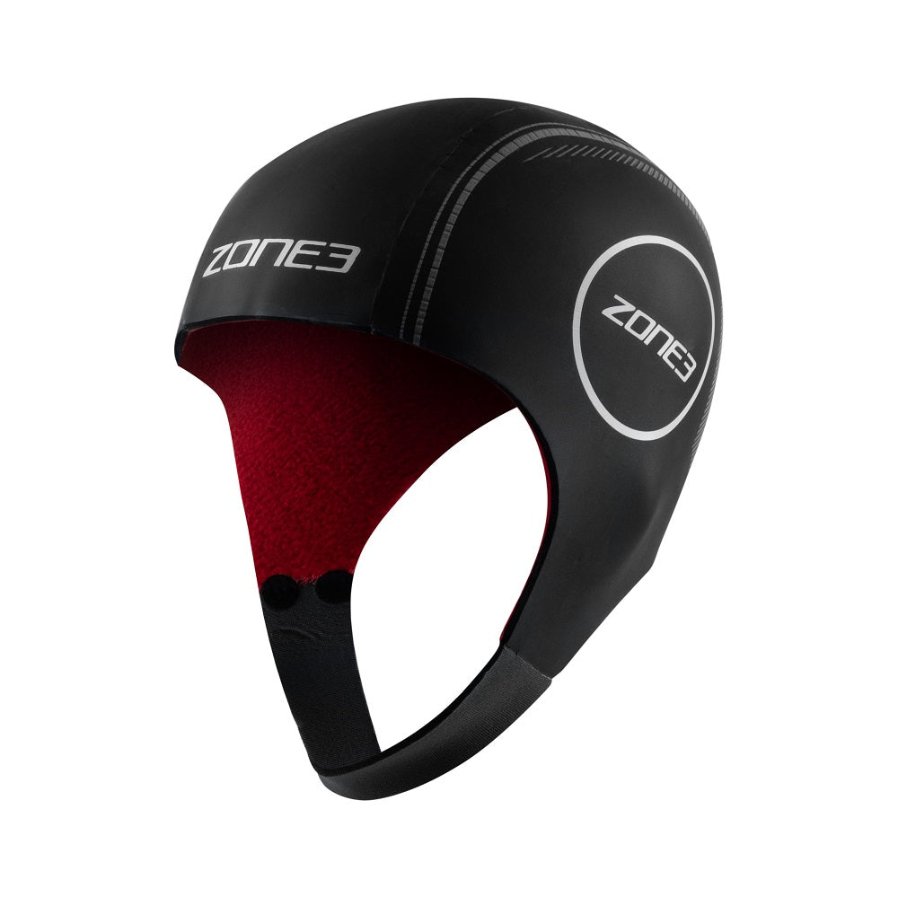ZONE3 Neoprene Strapless Swim Cap (Black/Red, Small) : : Sports  & Outdoors