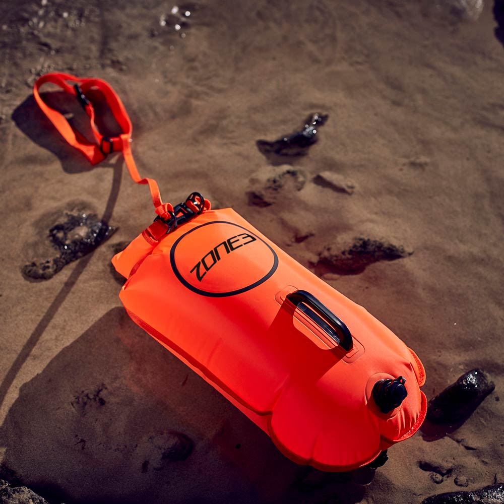 New Wave Swim Buoy - Large 20 Liter PVC Orange