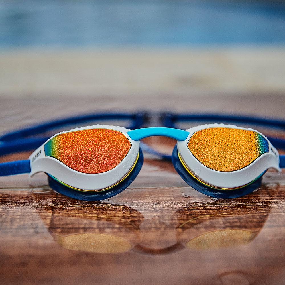 New One-piece Swimming Mask Anti-fog UV Wide Vision Mirrored Swimming  Goggles | eBay