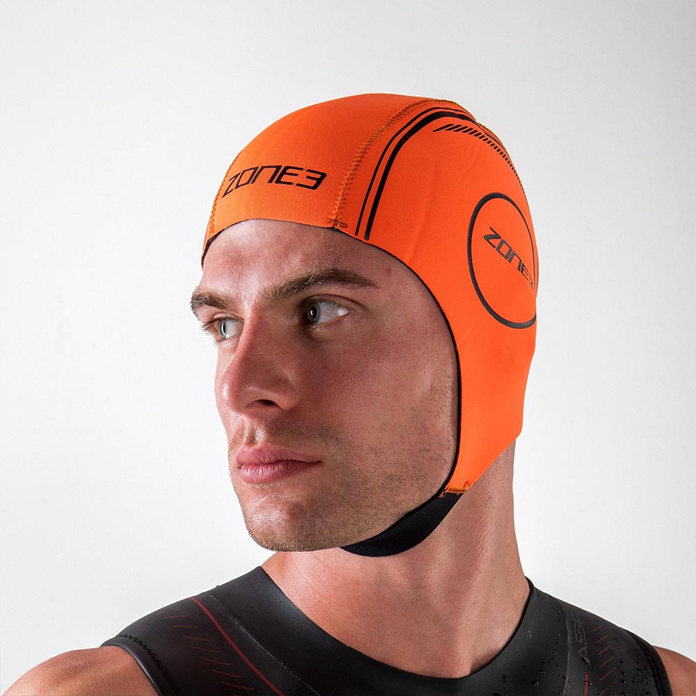 Orange Neoprene Swim Cap – ZONE3 USA